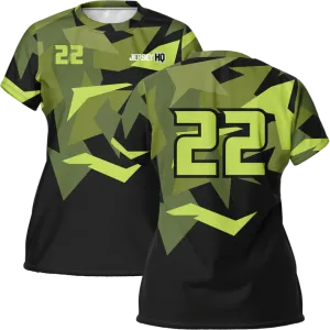 Women's Volleyball Short Sleeve Crew Neck