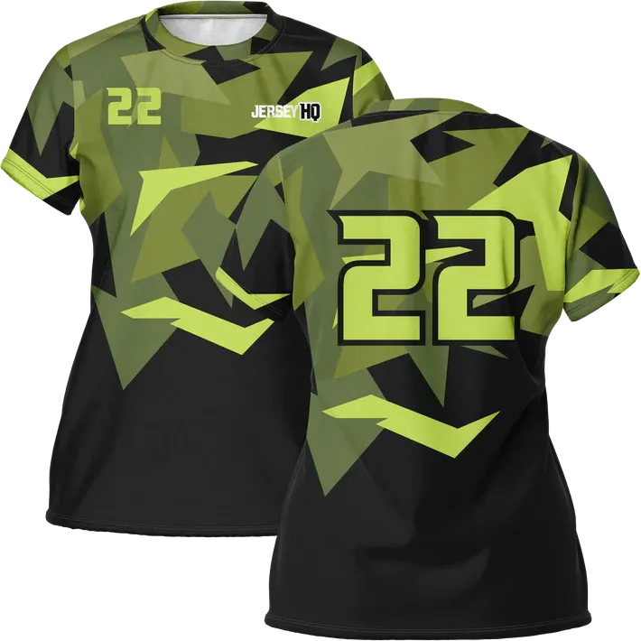 Women's Volleyball Short Sleeve Crew Neck