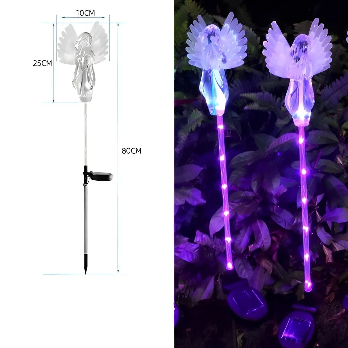 Woowooh Solar Angel Garden Light