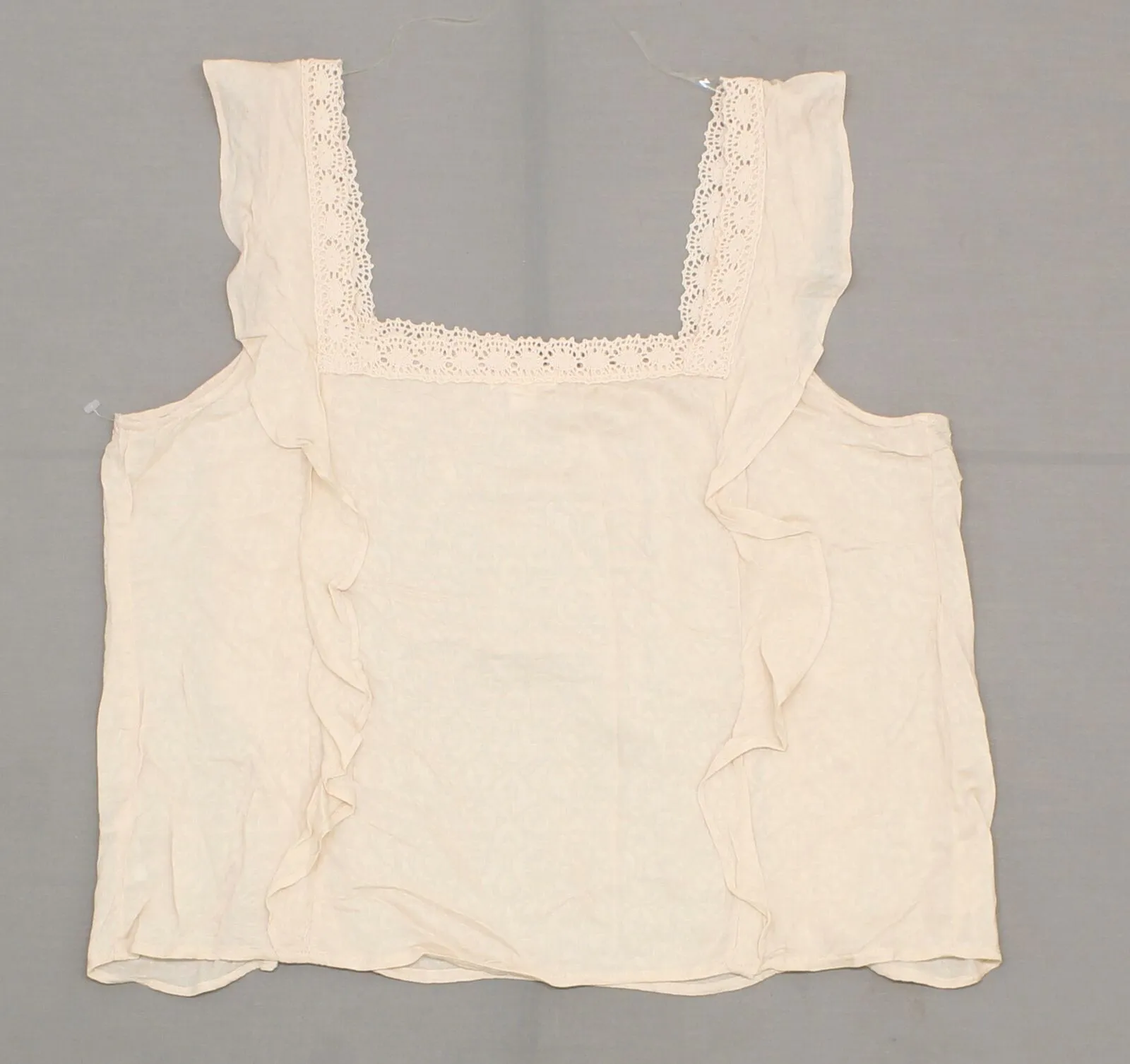 Xhilaration Women's Sleeveless Flutter Sleeve Square Neck Woven Blouse