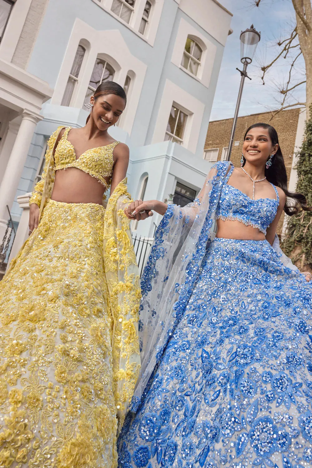 Yellow Floral Lehenga Set
