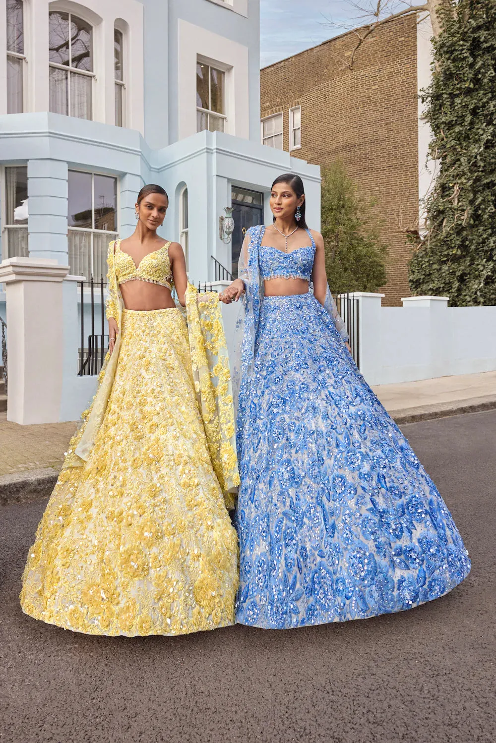 Yellow Floral Lehenga Set