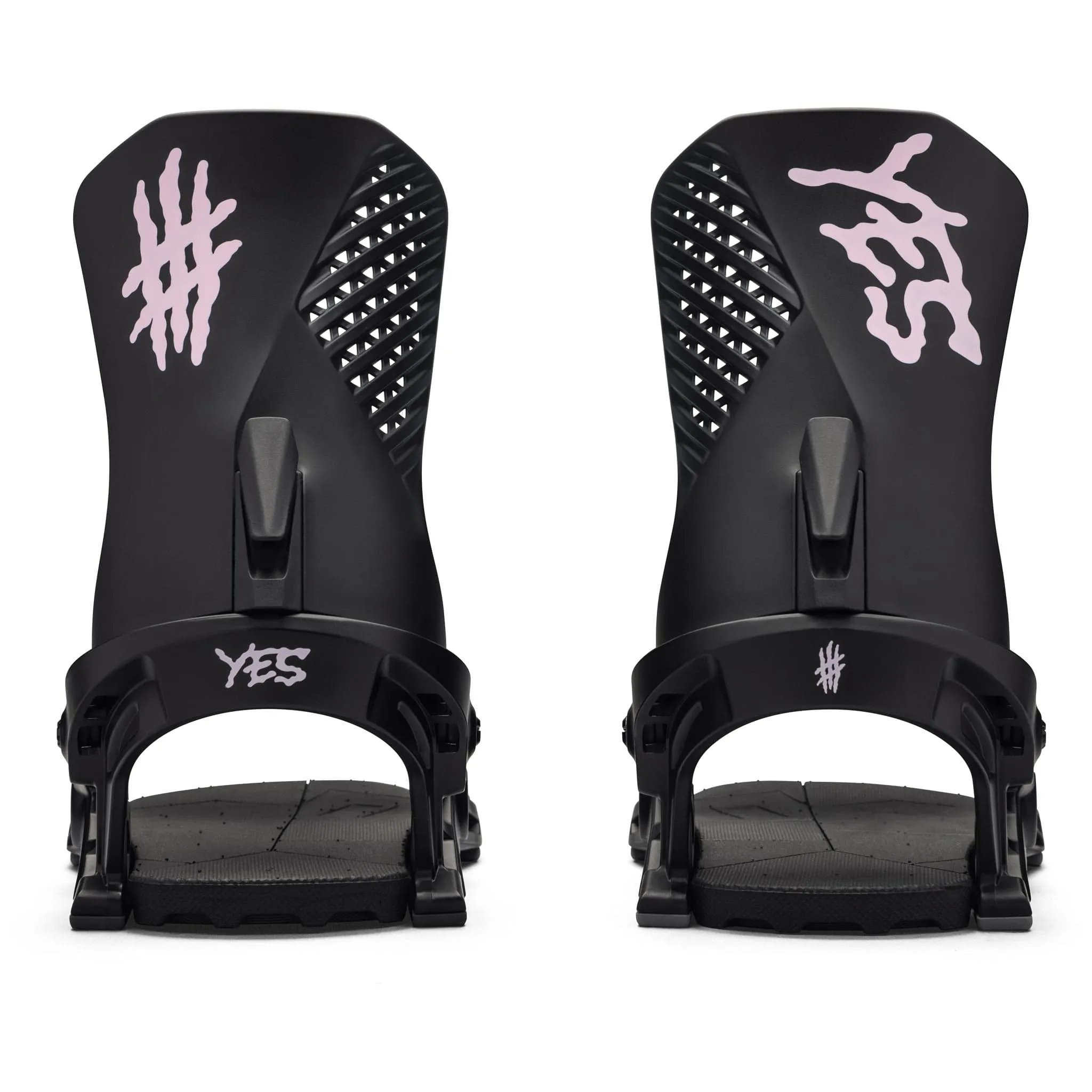 Yes Drive Snowboard Binding Black Pink 2025