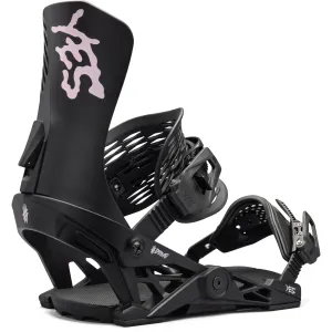 Yes Drive Snowboard Binding Black Pink 2025
