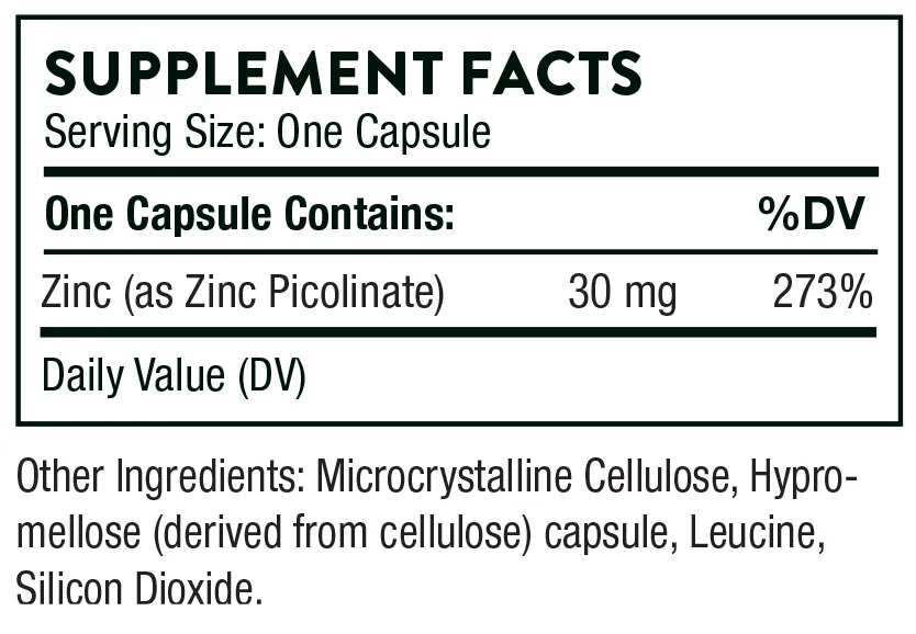 Zinc Picolinate 30 mg NSF