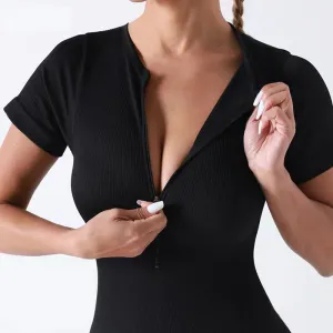 Zippered One-piece Shorts In Front Of The Pit Strip